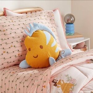 Disney Yellow and Blue Fish Pillow
